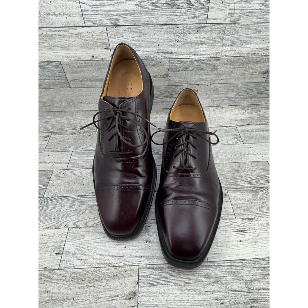 Rockport Mens APM1141E Leather Dress Shoes Oxfords Burgundy Size‎ 9M